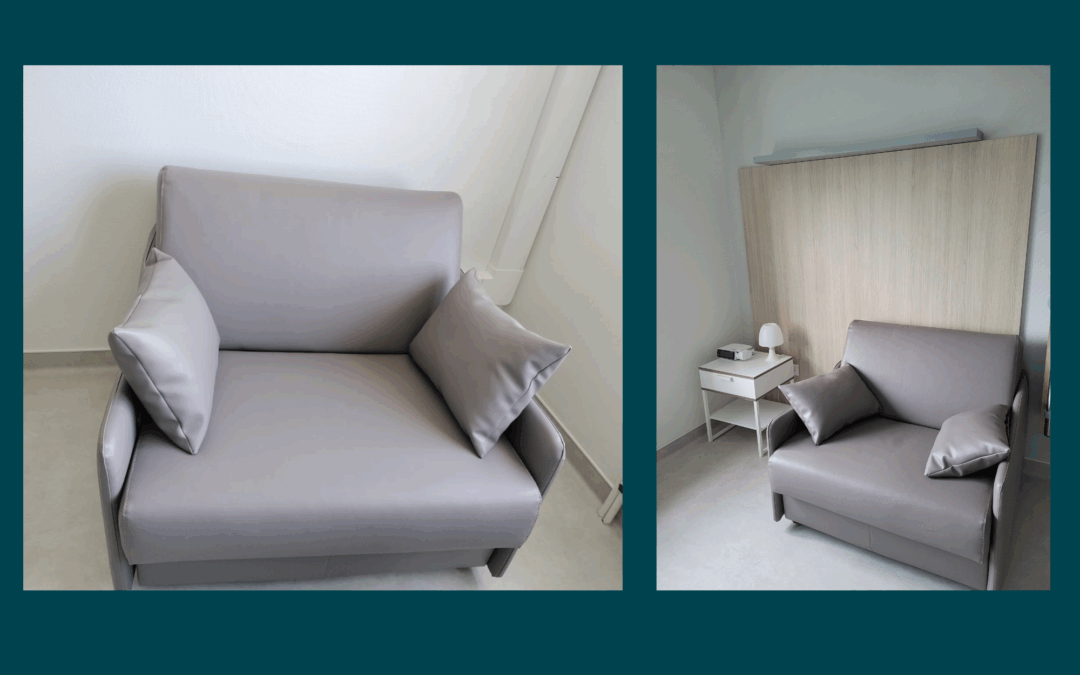 Achats de fauteuils convertibles pour favoriser encore plus la présence des parents en Néonat.