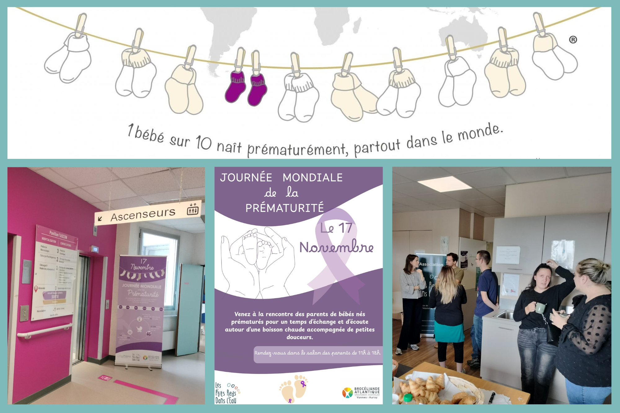 Journée mondiale de la prématurité et rencontre entre les parents
